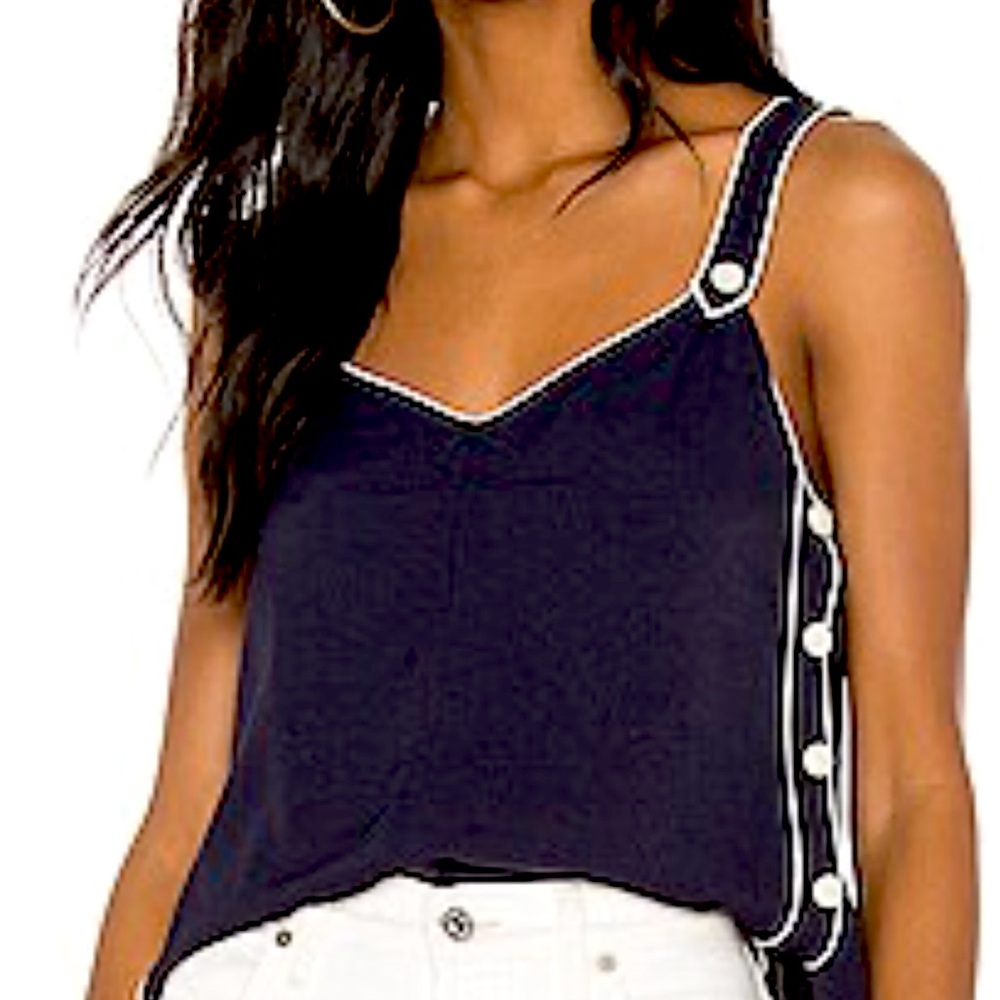Rag & Bone Tia Tank in Sal (navy and white tank top, perfect condition)
